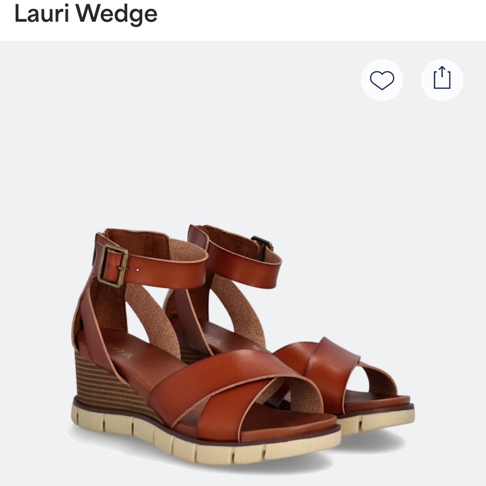 MIA Lauri Wedge Tan Sandals
